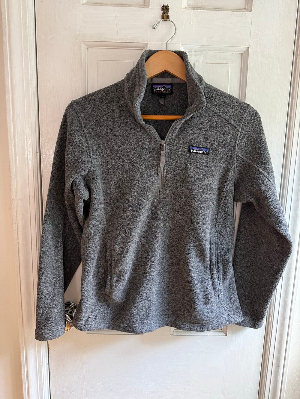 Patagonia Synchilla Fleece Quarter-Zip Pullover Grey - Size Small
